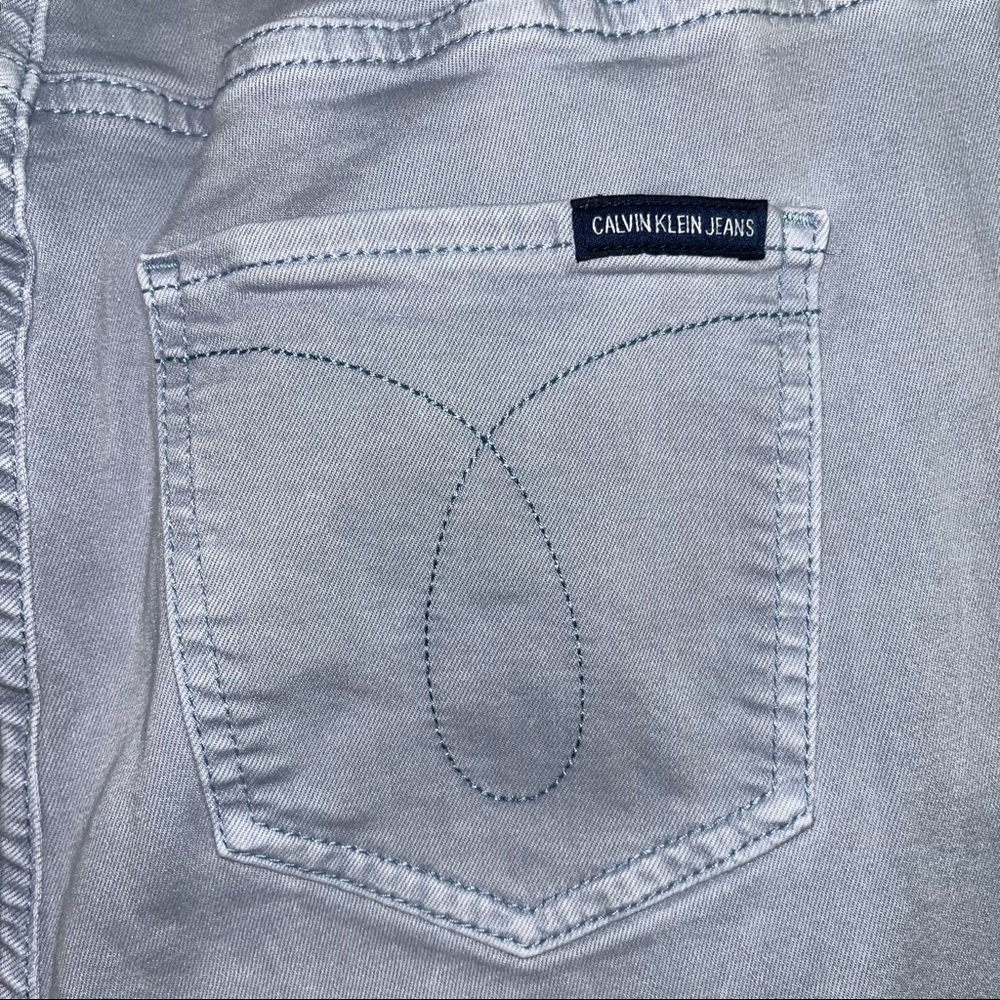 Calvin Klein jeans size 10 soft blue stretchy jeans - Picture 7 of 11